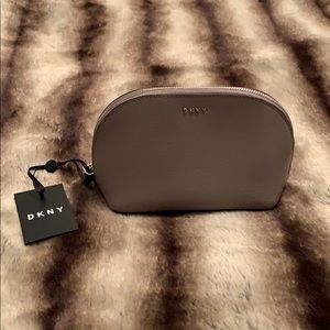 DKNY Leather Cosmetic Pouch Bag
